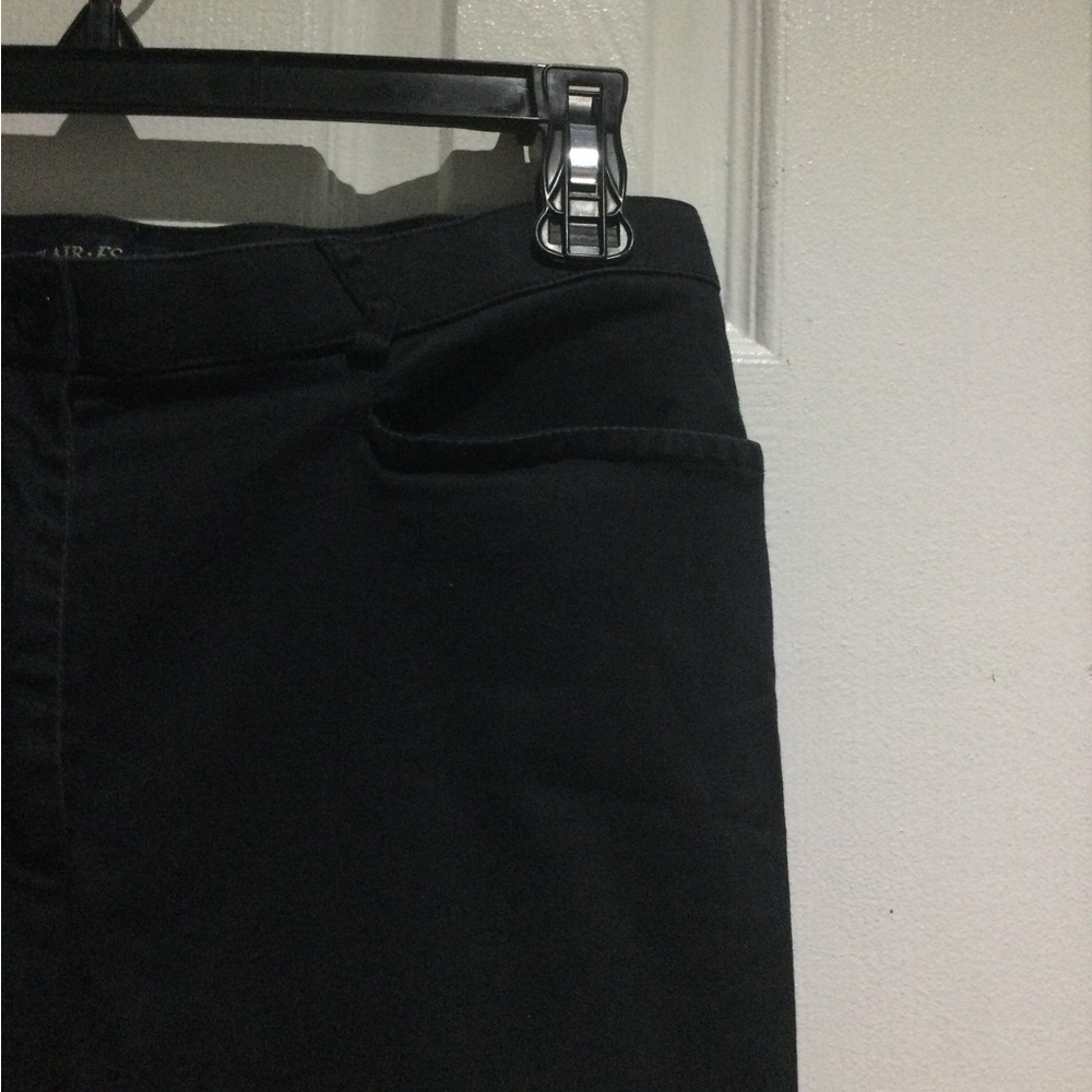 Flair Sport Classic Cotton Black Straight Leg Women's Pants - Picture 4 of 5